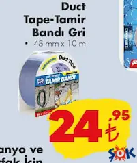 BOSS TAPE DUCT TAPE-TAMİR BANDI GRİ BOSS TAPE DUCT TAPE-TAMİR BANDI GRİ